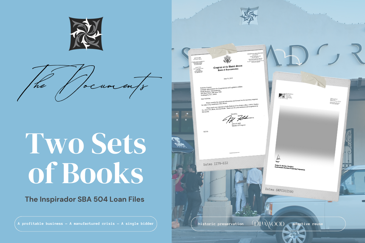 Two Sets of Books: The SBA 504 Documents